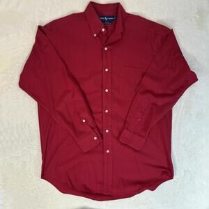 Ralph Lauren Men's Red Blake Long Sleeve Button-Down Shirt